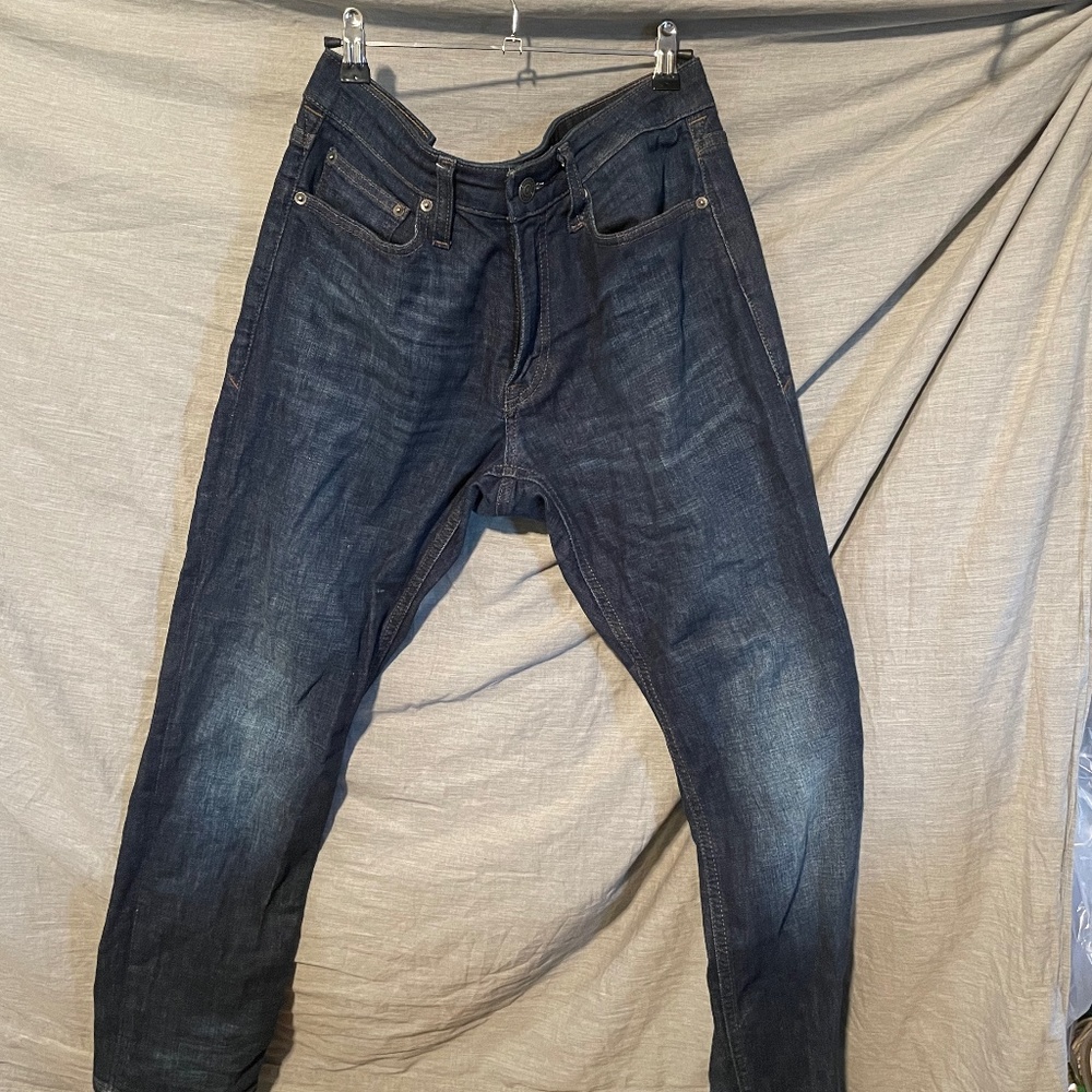 Slim Fit Dark Wash Blue Wash Jeans